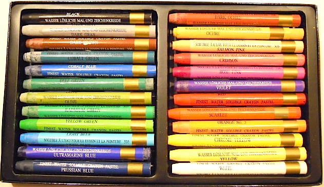 An Elephant a Day: Elephant No. 169: Watercolour Crayons