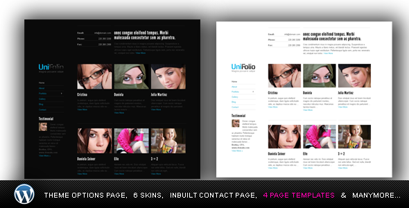 UniFolio Premium CMS work show case Template 6-1 - Portfolio Creative