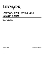 Lexmark E260dn Manual