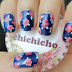 Simple dotted flowers Nail Art