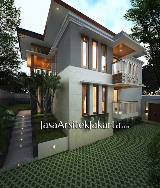 Desain Rumah Elegan 2 lantai luas 430 m2