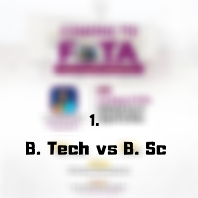 B.sc vs B.tech - FutaNewsandGist