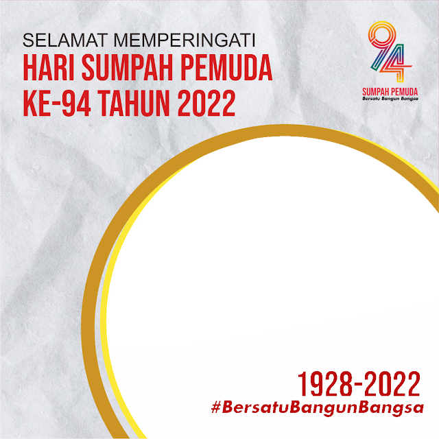 Pasang Frame Twibon Hari Sumpah Pemuda (HSP) Tahun 2022