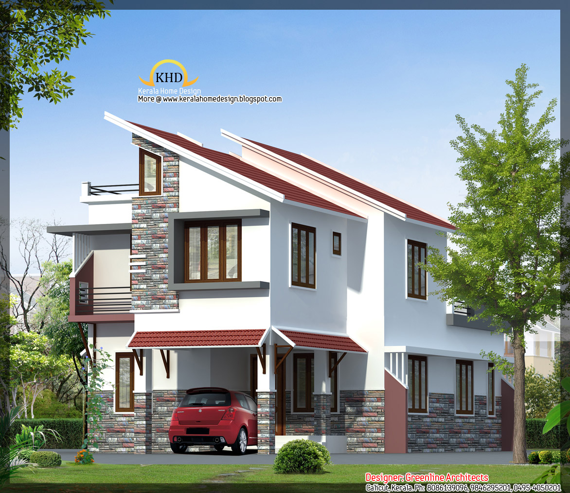 House Elevation 1577 Sq Ft Kerala home design and 