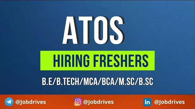 Atos off campus drive 2020 and 2021 batch