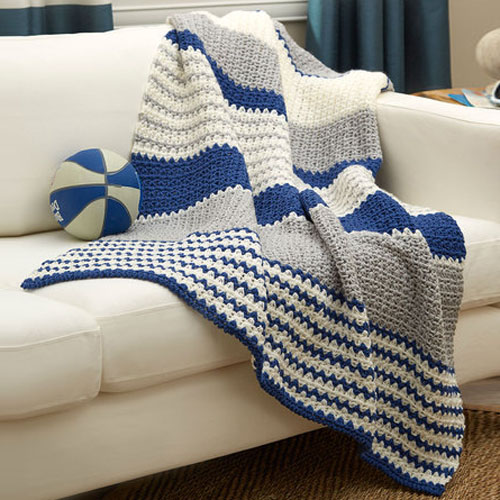 Athleisure Striping Throw - Free Pattern 