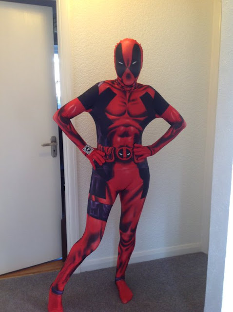 morphsuit fancy dress deadpool