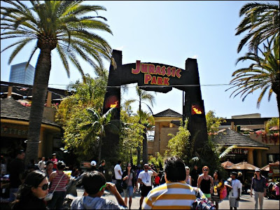 jurassic park at universal studios theme park california 