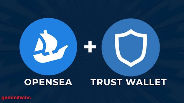 كيفية ربط محفظة trust wallet مع opensea