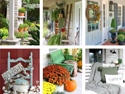 The 5th Annual Fall Ideas Tour 2019 where twenty-nine bloggers share mantels, tablescapes, wreaths, crafts, DIY, and Porch ideas for Fall decorating.