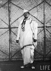 Subhas Chandra Bose, the new President of the 51st Indian National Congress, wearing traditional formal clothing in 1940