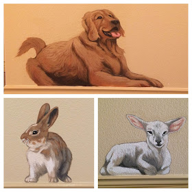 animal paintings, animal murals, pet portraits, portland pet portrait, portland muralist