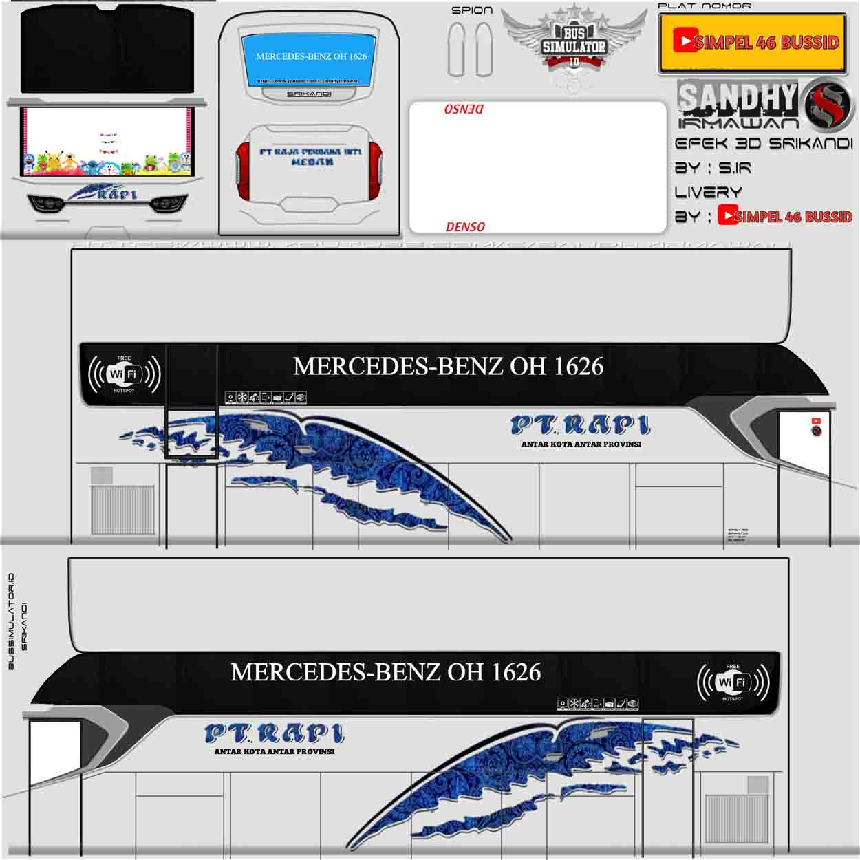 livery bussid srikandi shd pt rapi