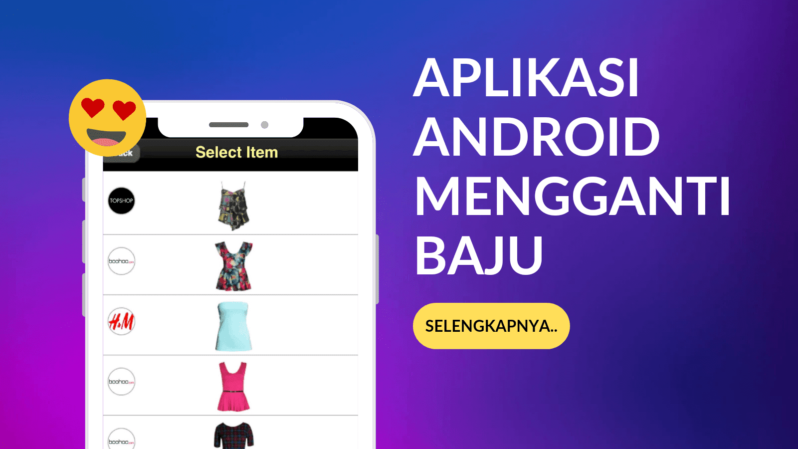 Aplikasi Android Mengganti Baju