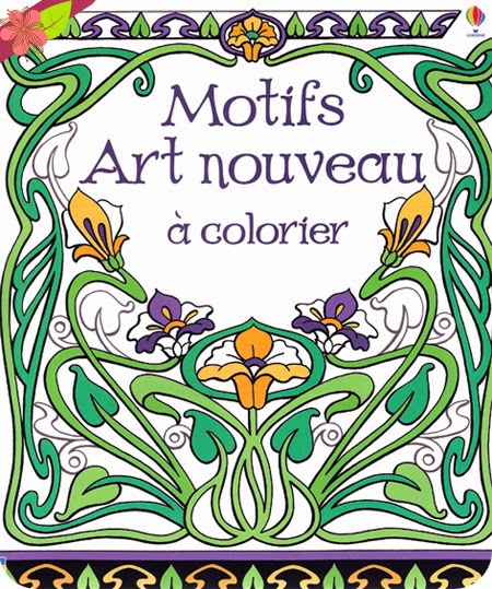 Motifs Art nouveau à colorier aux éditions Usborne