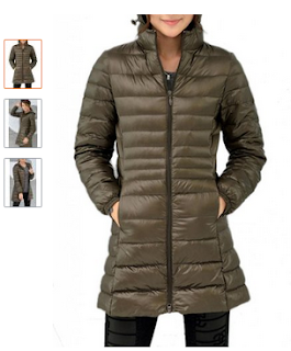 Cloudy Arch Women's Winter Outwear Light Down Coat Hooded Jacket