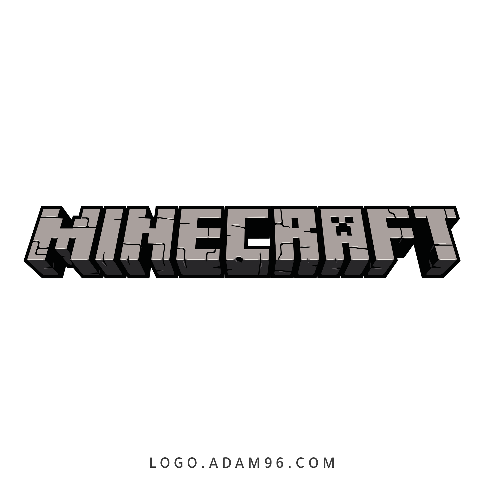 تحميل شعار لعبة ماينكرافت الاصلي لوجو عالي الجودة Logo Minecraft PNG