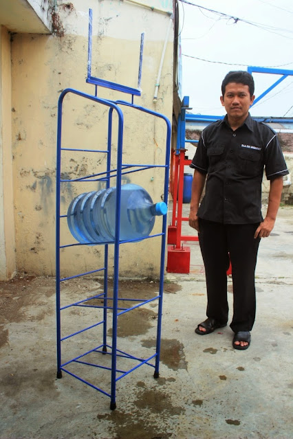 RAK GALON INDOMARET | RAK GALON AIR AQUA SUSUN BAHAN BESI Tipe AZ-8SSN