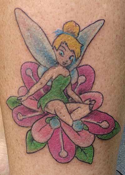 Feminine Tinkerbell Tattoos For Girls Tinkerbell Is One Of Disney Cartoon