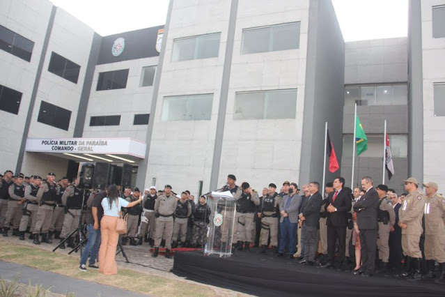 Governo da Paraíba entrega nova sede do Comando-Geral da Polícia Militar