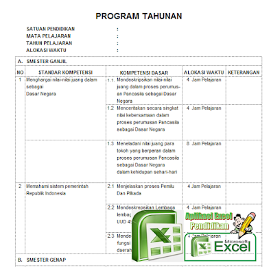 Download Aplikasi Prota Plus Promes Excel Terbaru dan Terlengkap