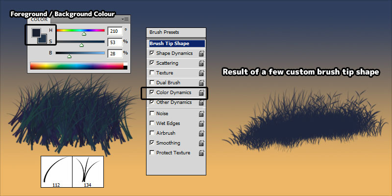 photoshop grass brush