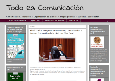 Postgrado Protocolo, Comunicación e Imagen Corporativa. Universidade da Coruña