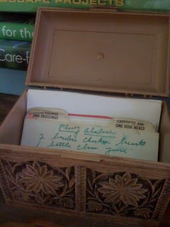 mom's recipe box