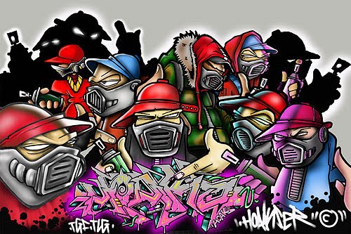 HipHop Graffiti Alphabet 