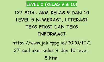 127 Soal AKM Kelas 9 dan 10 Level 5 Numerasi, Literasi Teks Fiksi dan Teks Informasi 2023 - 2024