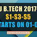 B.Tech 2017-18 S1,S3,S5 Classes Starts On August 01