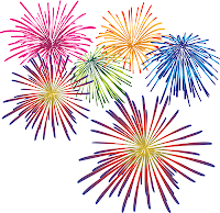 Five Little Firecrackers Clip Art