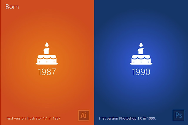 INFOGRAFIS: Illustrator vs Photoshop oleh M.A. Kather