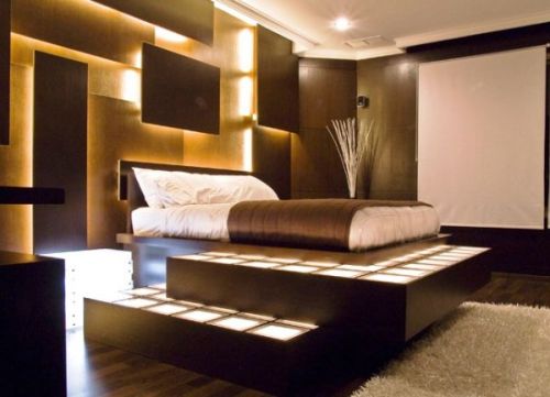 Modern interior decoration bedroom contemporary style luxury bed-11