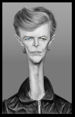 caricatura DAVID BOWIE - Encuesta discografía