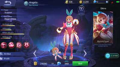 Guide Angela Mobile Legend, Build, Skill, Ability Yang 