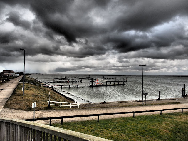 Langeoog, Hafen, Nordsee, Watt, Olympus, Dramativ Tone