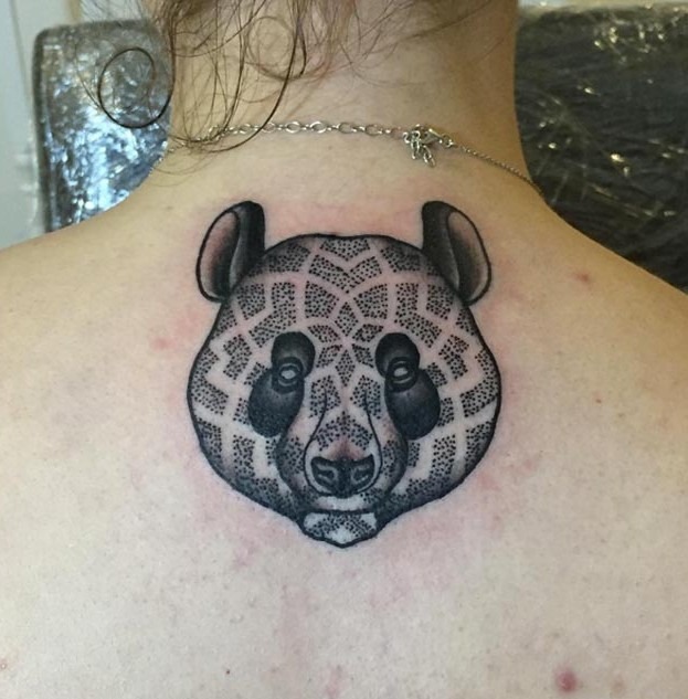 Esta mandala com infusão de panda
