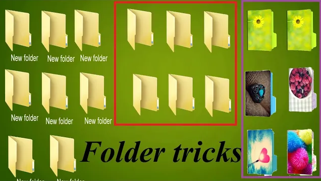 Computer file & folder Related tricks #Same_name #without_Name #change_icon 