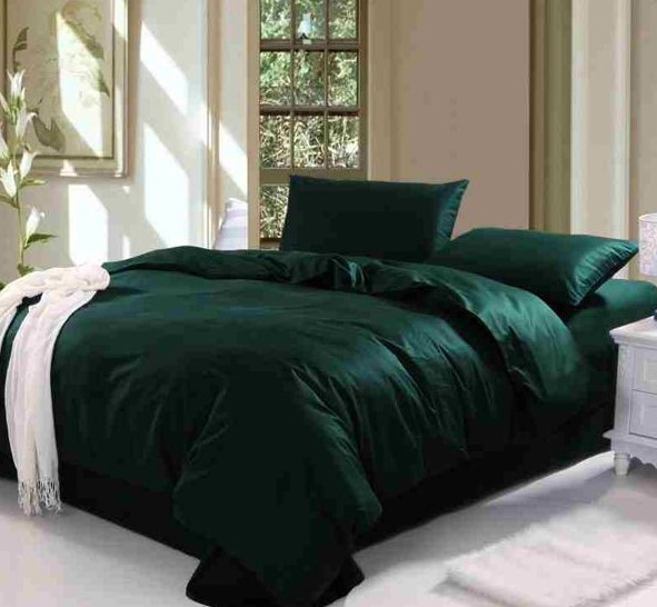 forest green dark green bedding