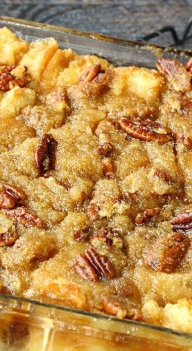 Pecan Pie Bread Pudding ~ It is actually Pecan Pie without the crust. Instead it’s poured over a delicious bread pudding and baked to perfection... It’s Pecan Pie infused heaven!!