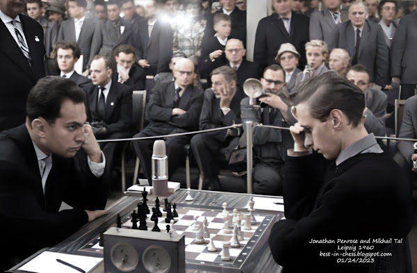 Jonathan Penrose and Mikhail Tal, November 08, 1960.