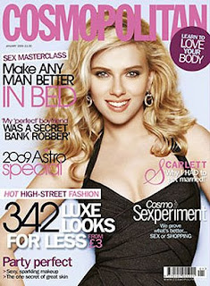 Scarlett Johansson en la portada de Cosmopolitan