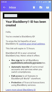 cara buat email blackberri id