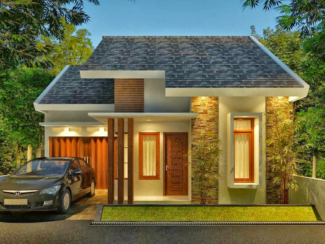 60 Desain Rumah Minimalis Modern 1 Lantai | Desain Rumah ...