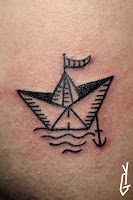 Tattoo Yonni-Gagarine : Black Paper Boat