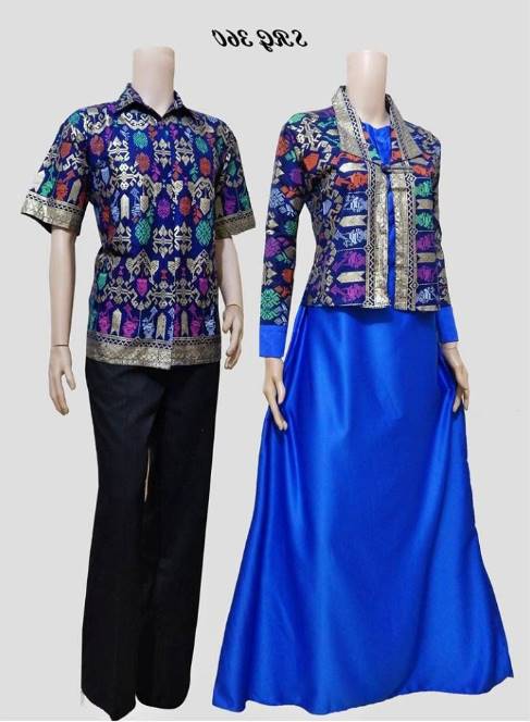 10 Model Baju Batik Muslim Couple Elegan Terbaru 2019 