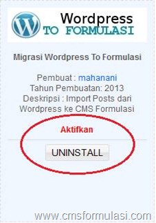 Tutorial Import Data dari Wordpress ke CMS Formulasi