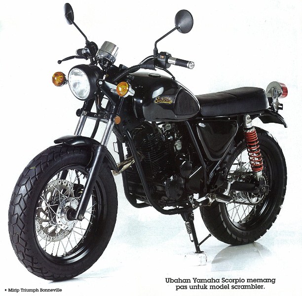 Kepincut Tampilan Scrambler - Yamaha Scorpio 2002 title=