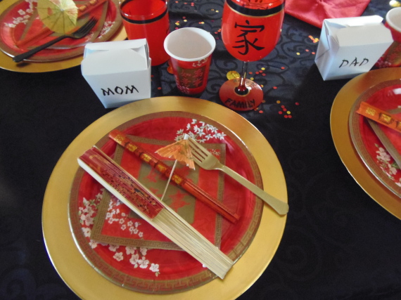 Asian Inspired place setting